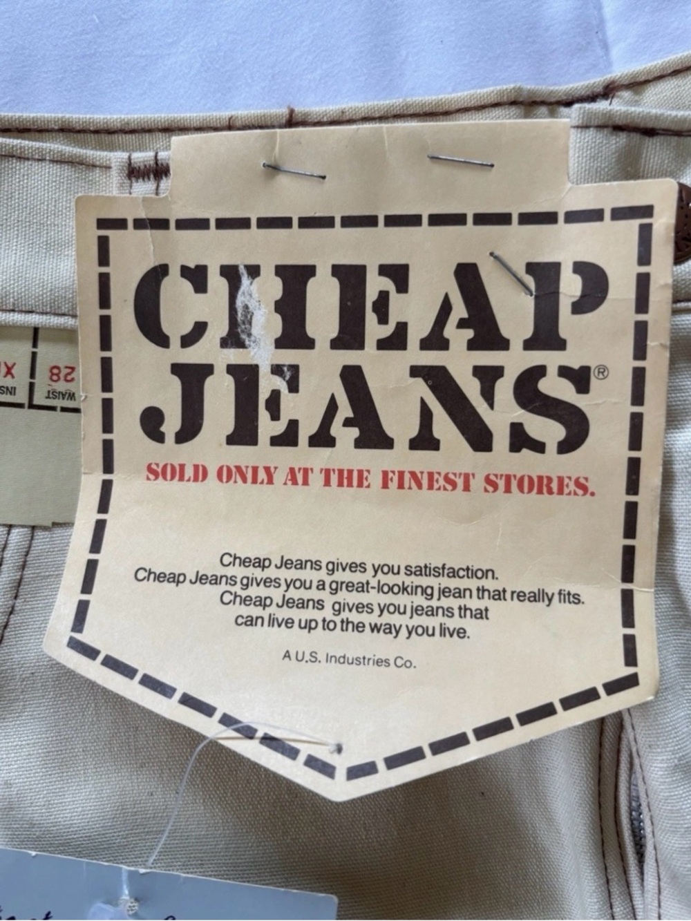True Vintage 70s Hand Painted Bell Bottom Jeans Rainbow RARE NWT Boho Hippie - Picture 7 of 15
